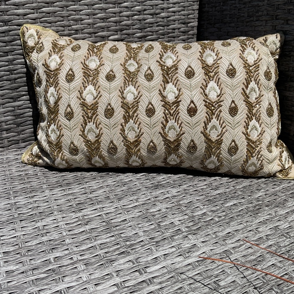 Pier 1 Beaded Pillow